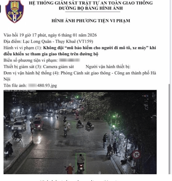 Bị camera AI phát hiện vi phạm ATGT tại Hà Nội, người dân nộp phạt nguội ở đâu?